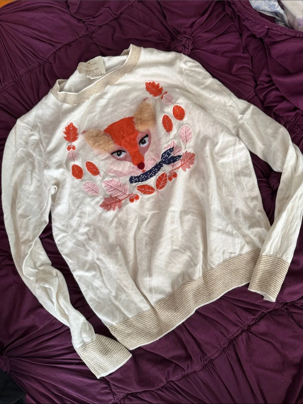 kate spade Fox sweater